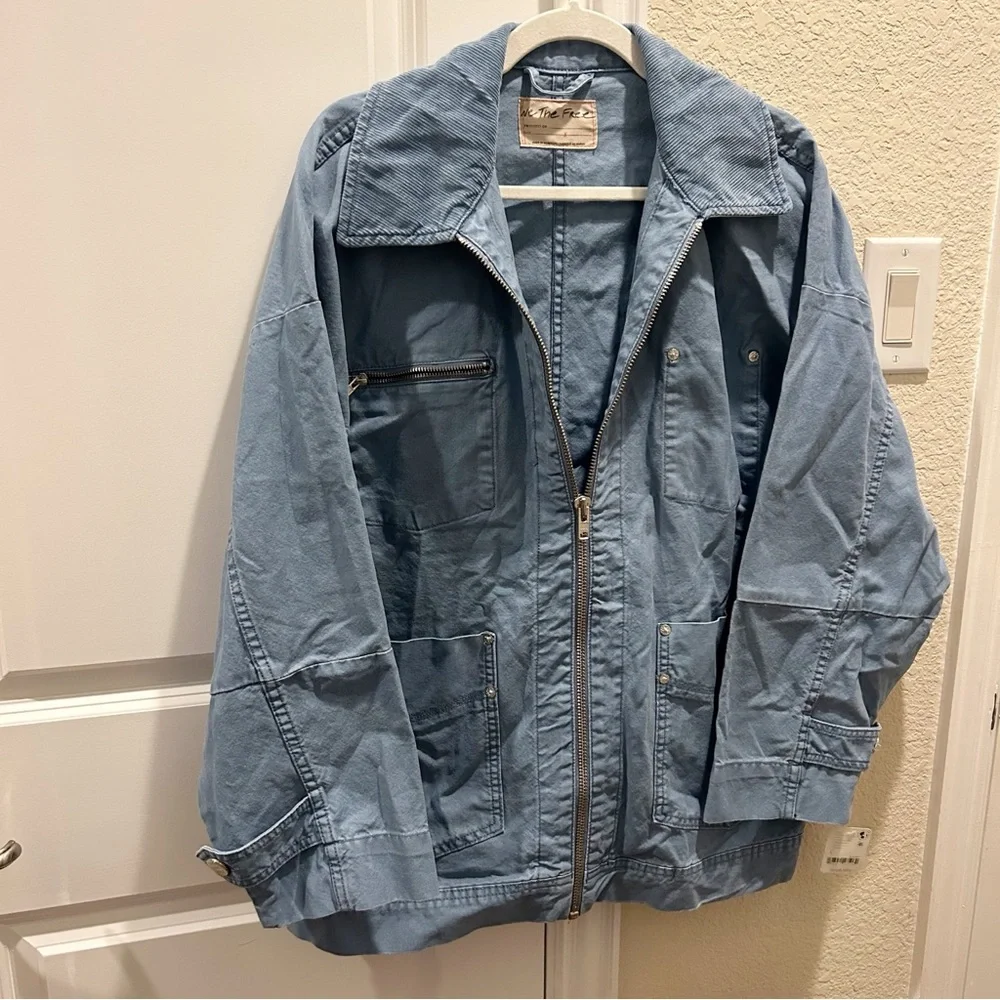NWT Free People Easy That Canvas Barn Jacket - Picture 5 of 9